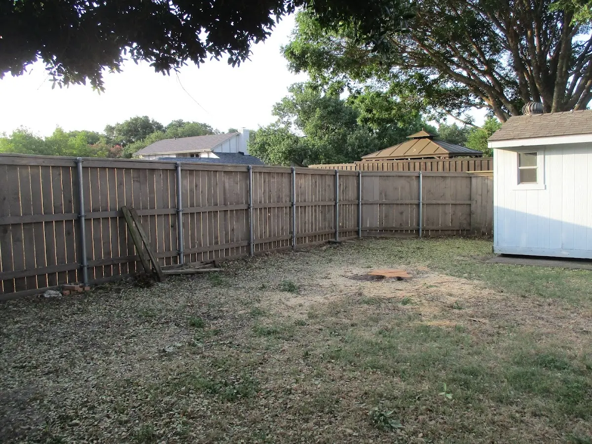 Cleared yard after professional tree removal in Wentzville